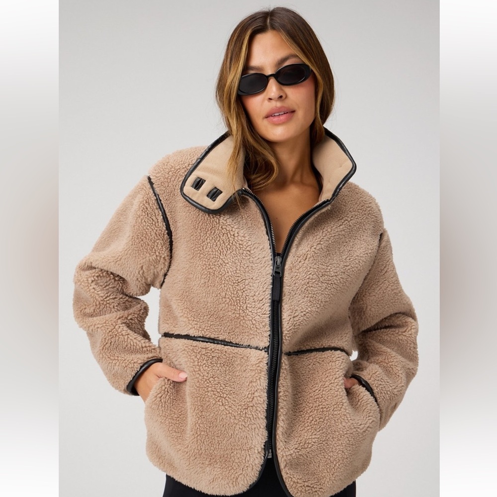 Fabletics Teddy Mid-Length Jacket